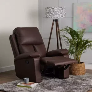 Wakefit Recliner Sofa - Stargazer (Leatherette, Brown)