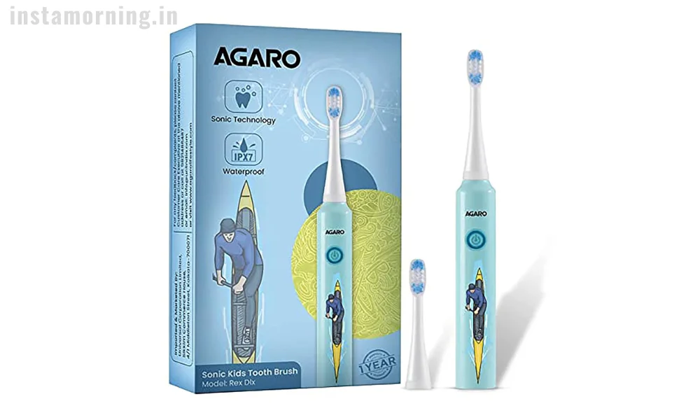 Agaro Sonic Electric Toothbrush For Kids Rex Dlx