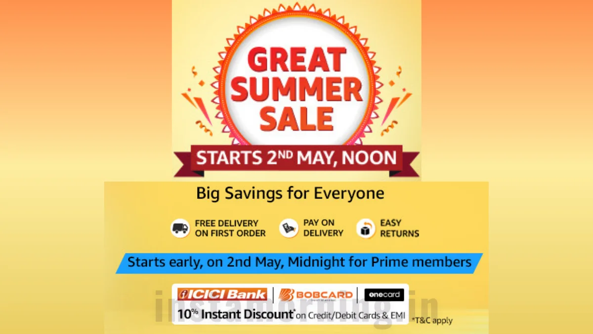 Don't Miss Out on Big Deals & Offers, The Amazon Great Summer Sale Starts 2nd May 2024!