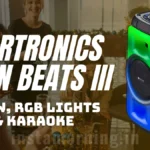Portronics Iron Beats III: A Budget Friendly 200W Bluetooth Party Speaker with Karaoke Mic & RGB lights POR 2343