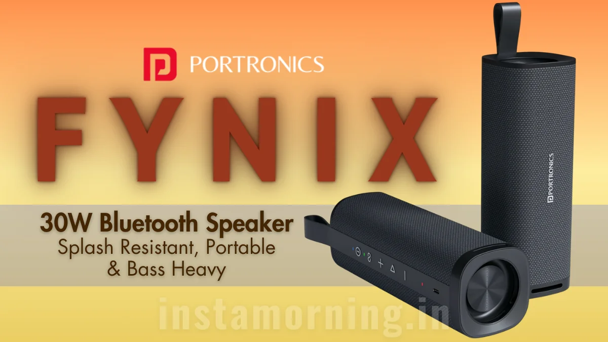 new portronics fynix 30w portable bluetooth speaker that packs a punch